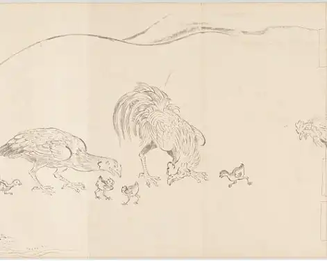 鳥獣人物戯画絵巻乙巻摸本の画像