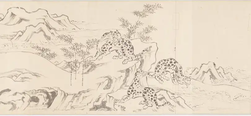 鳥獣人物戯画絵巻乙巻摸本の画像